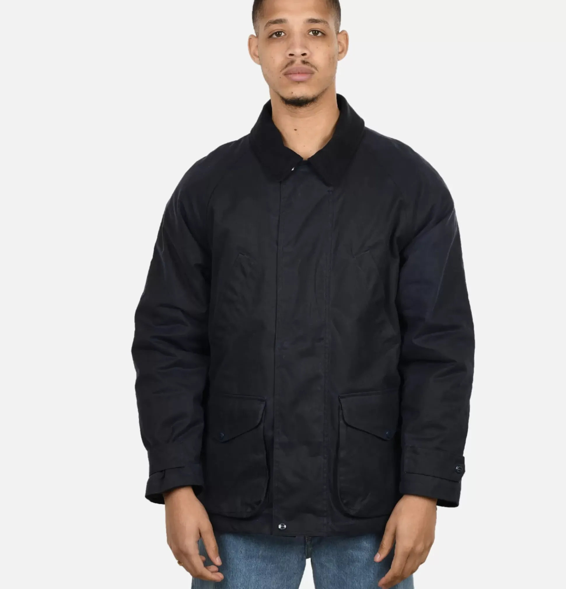 Blouson Caban Wax Navy