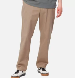 Calder Pant Twill Leather