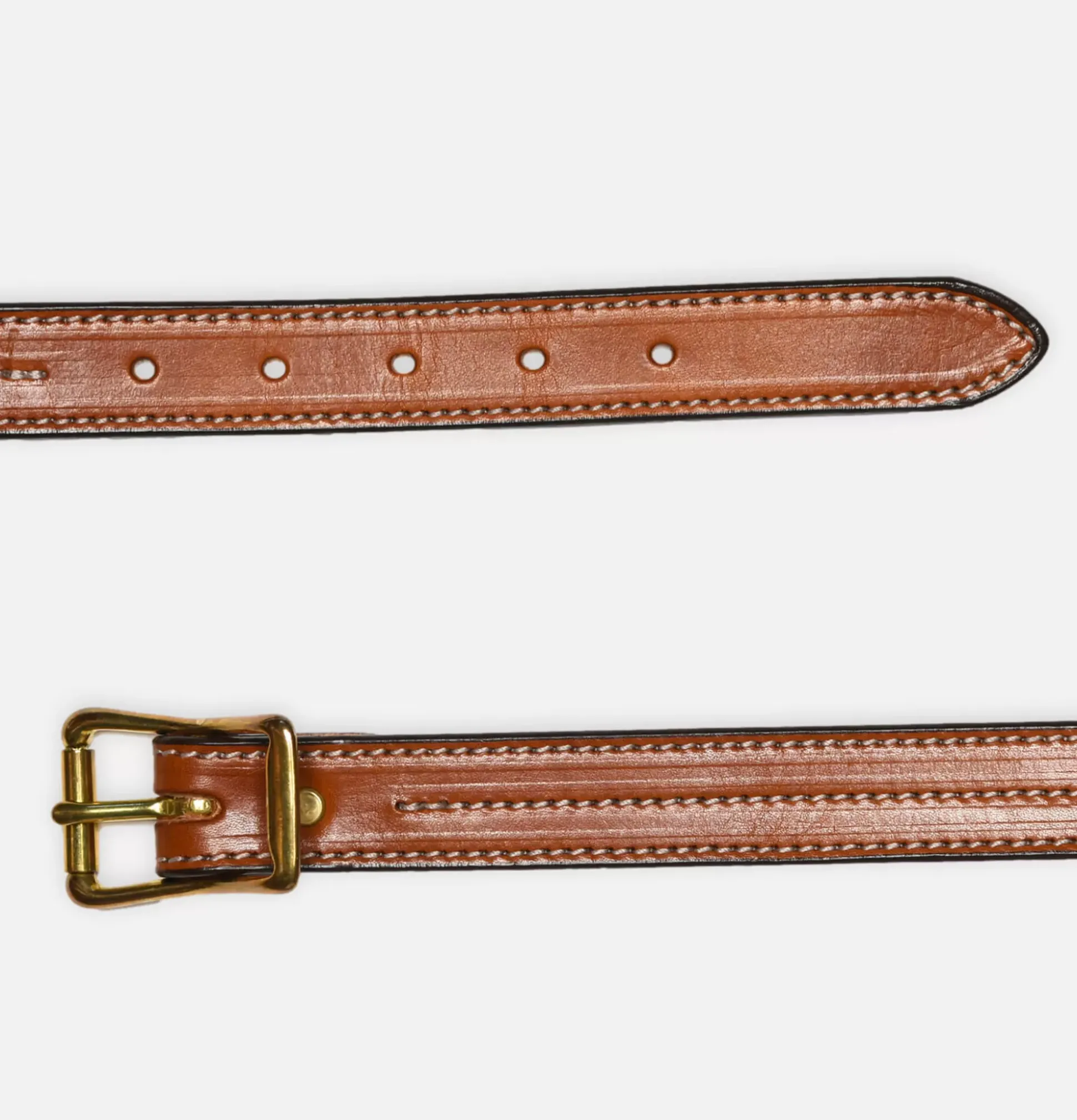 Ceinture Triple Stitched Havana