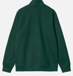 Chase Neck Zip Sweat Discovery Green