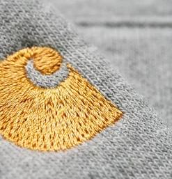Chase Neck Zip Sweat Grey Heather