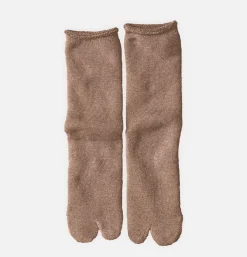 Chaussettes Tabi Pile Brown