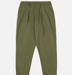 Double Pleat Pant Light Olive