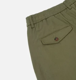 Double Pleat Pant Light Olive