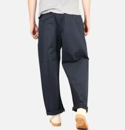 Double Pleat Pant Navy