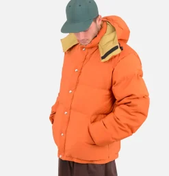 Down Sweater Jacket Rust