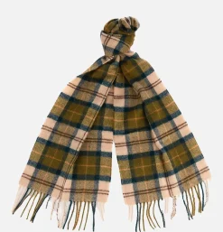 Echarpe Lambswool Tartan Green