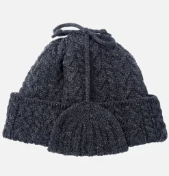 Elias Knit Flightcap Charcoal