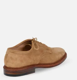 29332F - Plain Toe Blucher Suede Tan