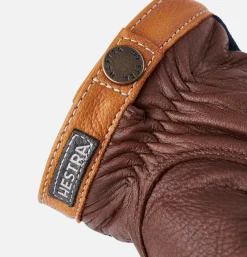 Gants Deerskin Wool Tricot Navy