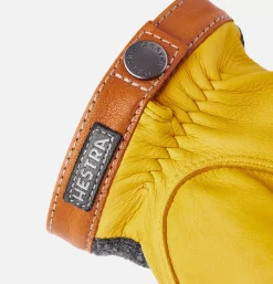 Gants Deerskin Wool Tricot Charcoal