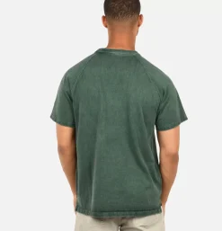 Heavy Raglan Pocket Tee Dark Green