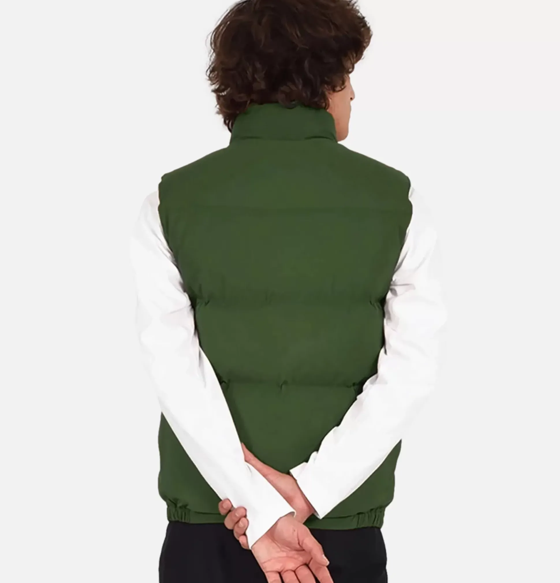 Italian Down Vest Olive