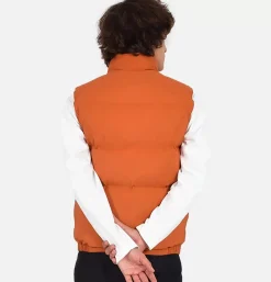 Italian Down Vest Rust