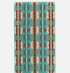 Jacquard Spa Towel Chief Jospeh Aqua