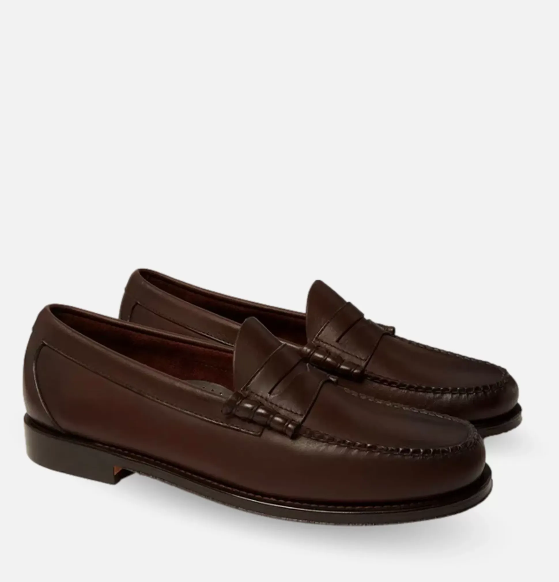 Larson Penny Loafers Soft Chocolate Leather