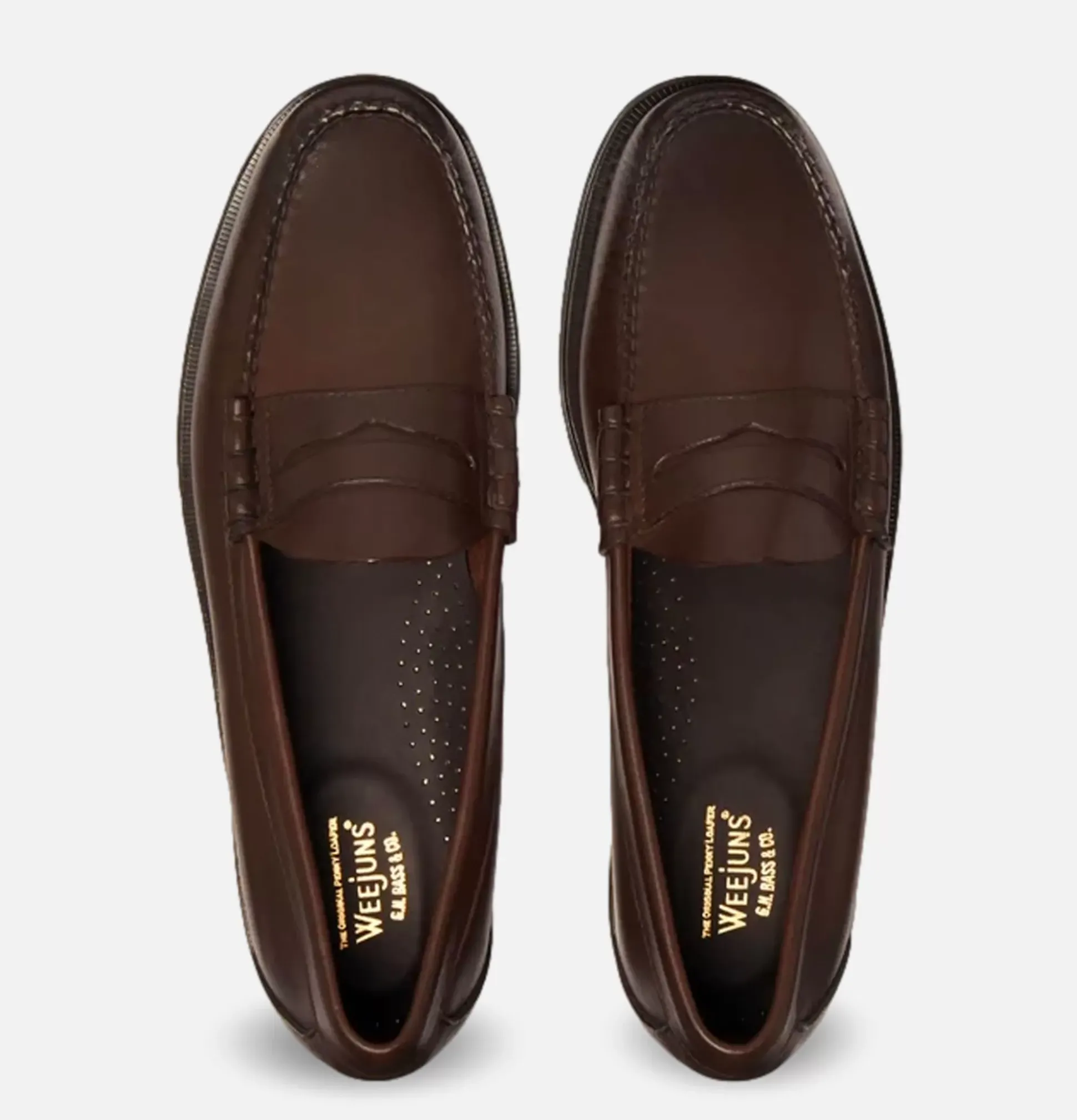 Larson Penny Loafers Soft Chocolate Leather