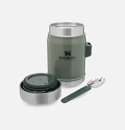 Legendary Food Jar + Spork Hammertone Green