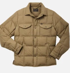 Lightweight Down Jac Shirt Tan