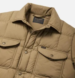 Lightweight Down Jac Shirt Tan