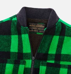 Lined Mackinaw Wool Vest Green