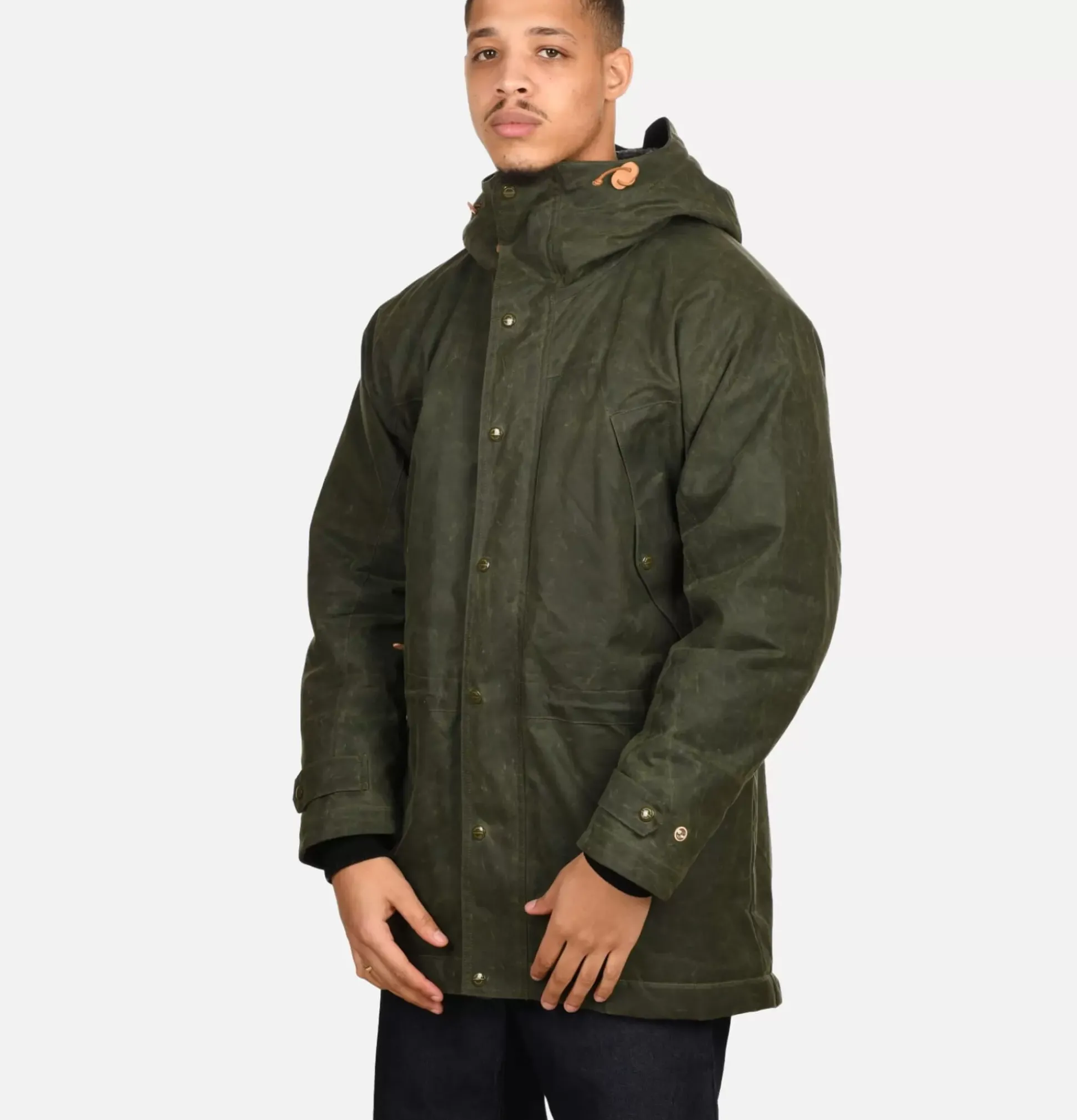 Long Moutain Parka Wax Green