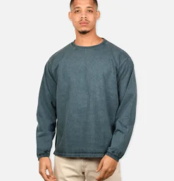 Ls Heavy Crew Tee Slate