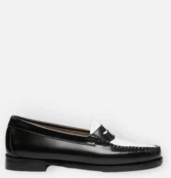 Mocassin Weejuns Black & White Leather