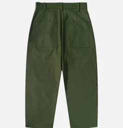 Naval Button Pants Green