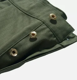 Naval Button Pants Green