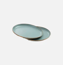 Petites Assiettes Email X 2 Mint