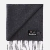 Plain Lambswool Scarf Charcoal