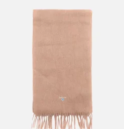 Plain Lambswool Scarf Lt Brown