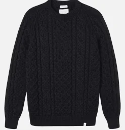 Pull Hudson Aran Navy