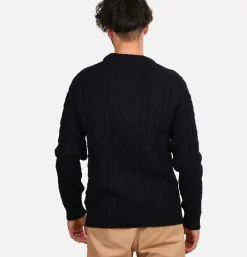 Pull Hudson Aran Navy