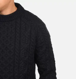 Pull Hudson Aran Navy