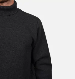 Pull Youri Col Roule Charcoal