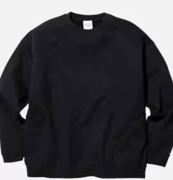 Recycled Cotton Crewneck Black
