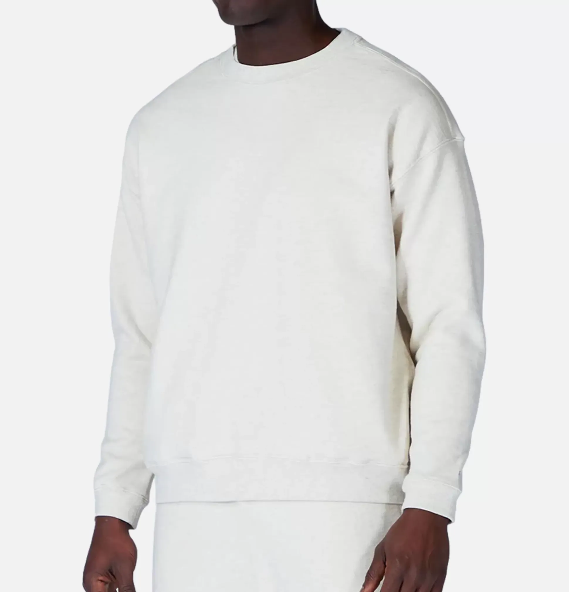 Recycled Cotton Sweat Crewneck Grey