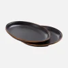 Small Enamel Plate X 2 Charcoal