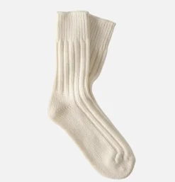 Solid Wool Socks White