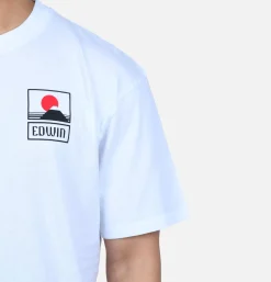 Sunset On Mt Fuji Tee White