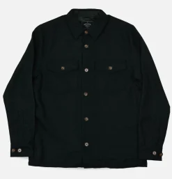 Surchemise Wool Field Forest Green