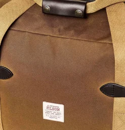 Tin Cloth Medium Duffle Bag Dark Tan