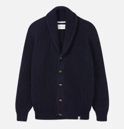 Wilkinson Cardigan Wool Navy