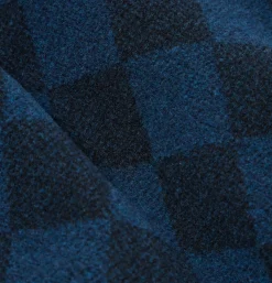 Windcheater Jacket Navy Checkerboard